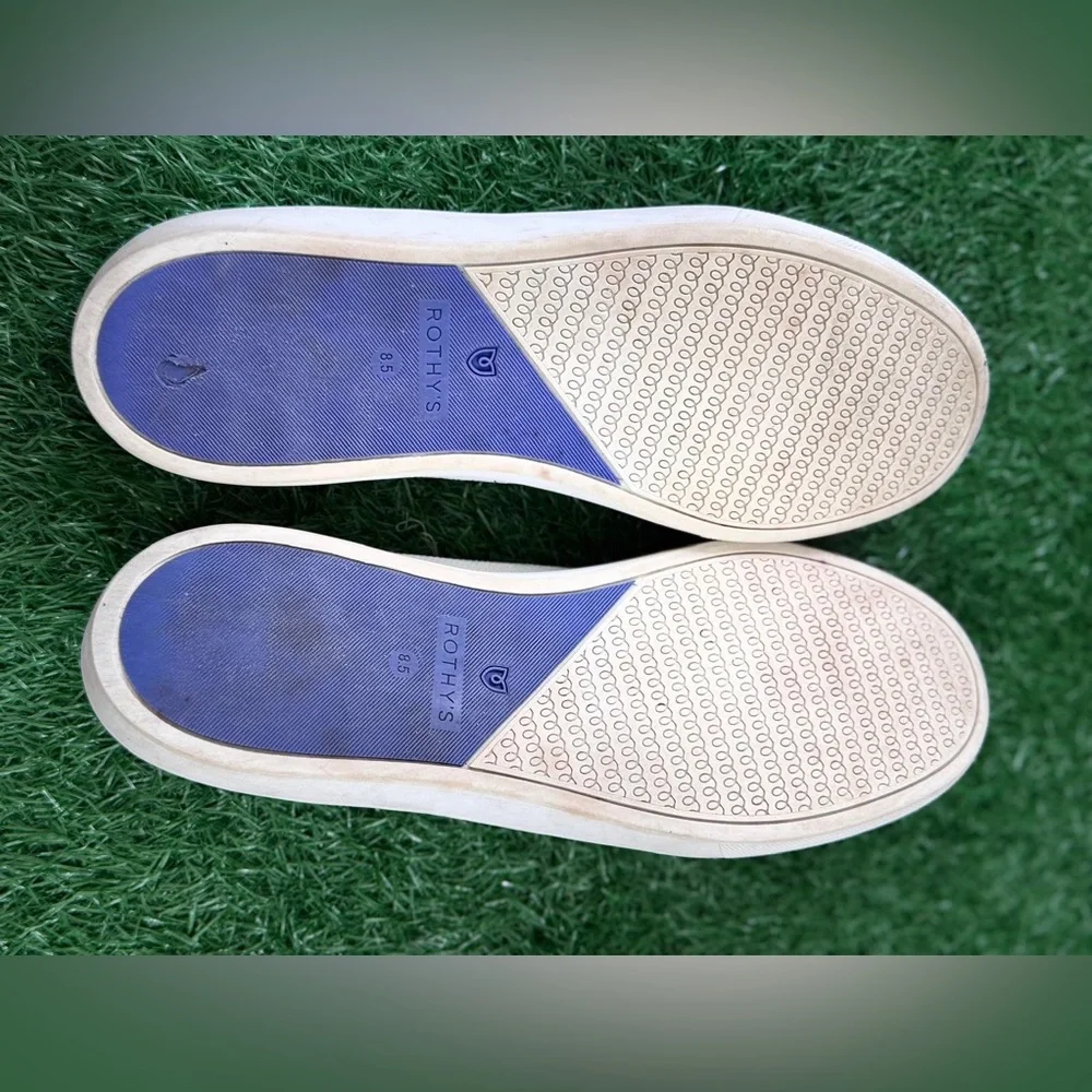 Rothy's White Loafers Slip-On Sneaker Shoes‎ Size 8.5